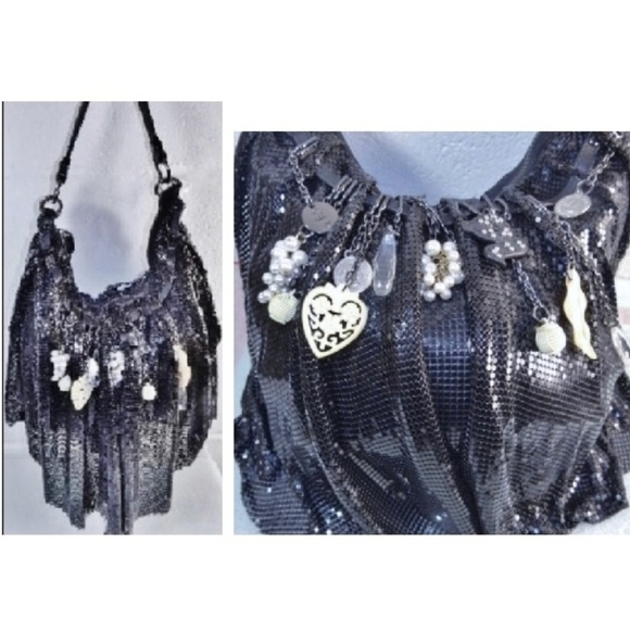 Cole Haan Handbags - New $500 Mesh Gypsy Bling Hobo Bag